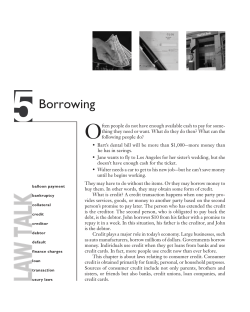 Chapter 5: Borrowing - State Bar Of Georgia