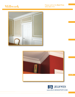 Millwork - JELD-WEN Export Division