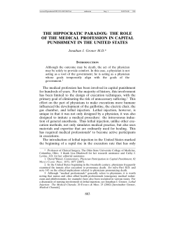 the hippocratic paradox: the role of the medical