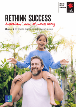 Australians` views of success today