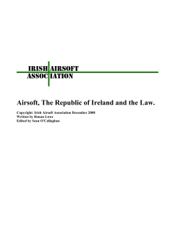 Airsoft, The Republic of Ireland and the Law.