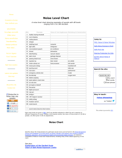 Noise Level Chart_ dB Levels of Common Sounds