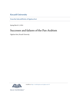 Successes and failures of the Pan-Arabism - SelectedWorks