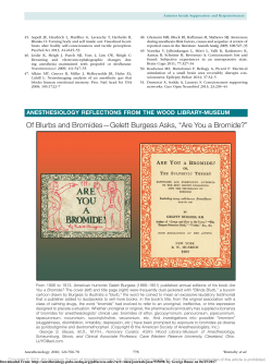 Of Blurbs and Bromides&mdash;Gelett Burgess Asks, &ldquo;Are You a Bromide?&rdquo;