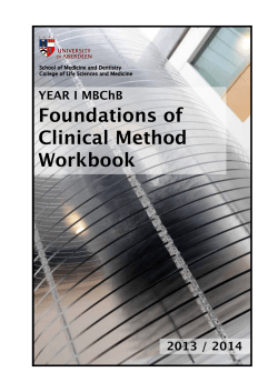 FOCM year 1 - University of Aberdeen