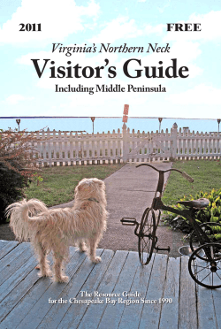 Northern Neck Visitor`s Guide - Virginia Real Estate Reviews, Inc