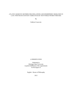 By Kathryn Caccavaio A DISSERTATION Submitted to Michigan