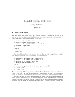 Roundoff error and Tied Times