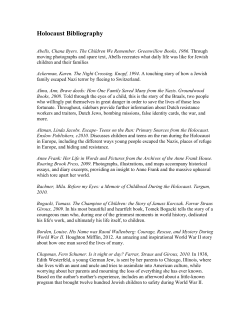Holocaust Bibliography - Jewish Public Library