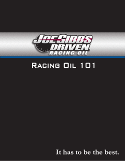 Racing Oil 101 - Whitfield Oil