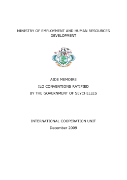 Aide Memoire on Ratified ILO Conventions