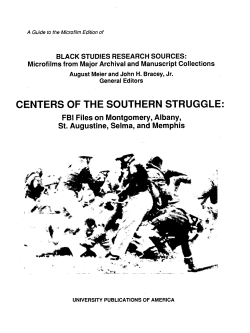 Centers of the Southern Struggle