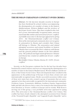 the russian-ukrainian conflict over crimea