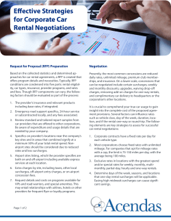 Effective Strategies for Corporate Car Rental Negotiations