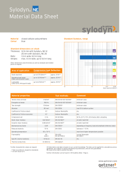 Material Data Sheet Sylodyn NE EN