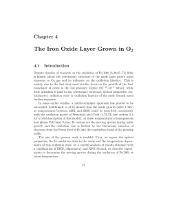 Chapter 4: The iron oxide layer grown in O2