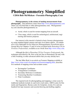 Photogrammetry Simplified - Crime Scene Investigator Network