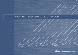 2012 Progress Report - Dartmouth