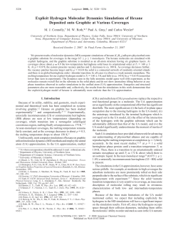 Explicit Hydrogen Molecular Dynamics Simulations of Hexane