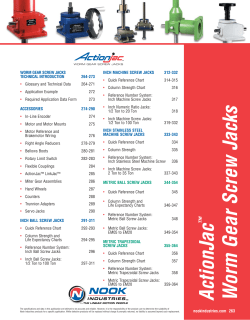 ActionJac Worm Gear Screw Jacks