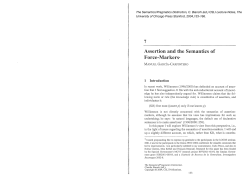 Assertion and the Semantics of Force