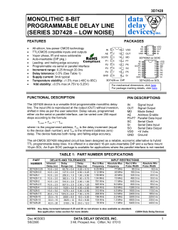 3D7428 - Data Delay Devices