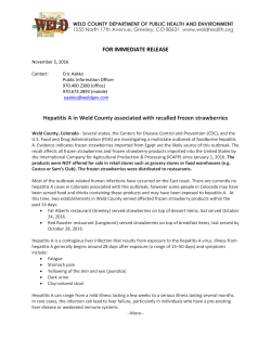 Hepatitis A News Release 11_5_2016