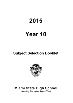 yr-10-sub-booklet - Miami State High School