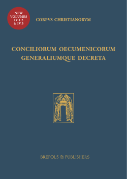 Conciliorum Oecumenicorum Generaliumque Decreta