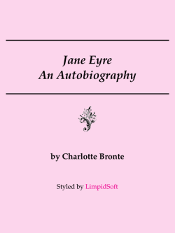Jane Eyre An Autobiography