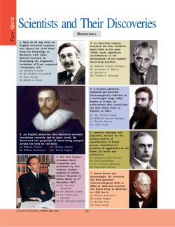 Scientists and Their Discoveries