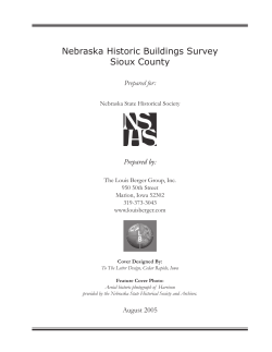 Nebraska Historic Buildings Survey Sioux County