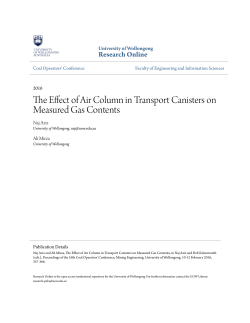The Effect of Air Column in Transport Canisters