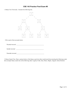 CSE 143 Practice Final Exam #0
