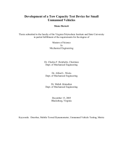 Development of a Tow Capacity Test Device for