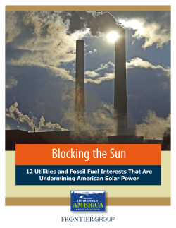 Blocking the Sun - Environment America