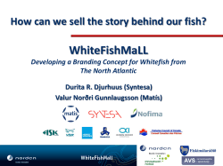 Dias nummer 1 - Coastal Fisheries