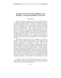 islamic outfits in the workplace in turkey, a muslim majority country