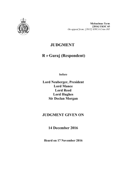 R v Guraj (Respondent)