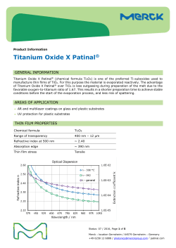 Titanium Oxide X Patinal - Merck Performance Materials