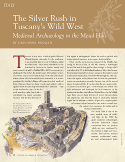 The Silver Rush in Tuscany`s Wild West