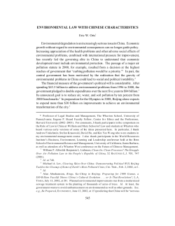 environmental law with chinese characteristics