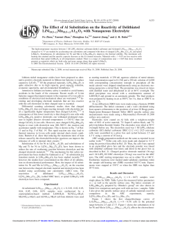 The Effect of Al Substitution on the Reactivity of Delithiated LiNi &bdquo;0.5