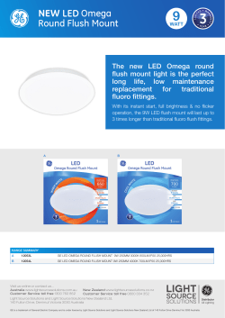 NEW Omega Round Flush Mount