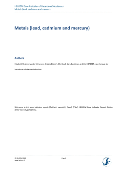 Metals - helcom