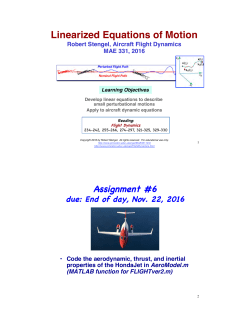 11. Linearized Equations and Modes of Motion