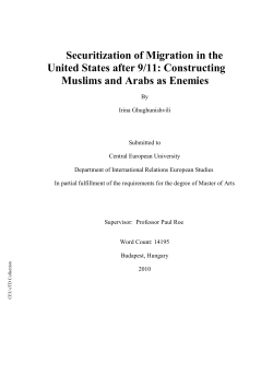 Securitization of Migration in the United States after 9/11