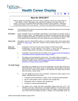 Health Career Display