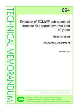 Evolution of ECMWF sub-seasonal forecast skill scores over the past