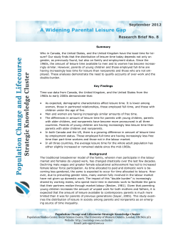 A Widening Parental Leisure Gap